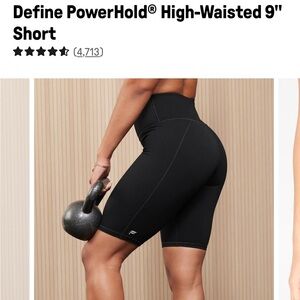 Fabletics high waisted Powerhold 9” biker short